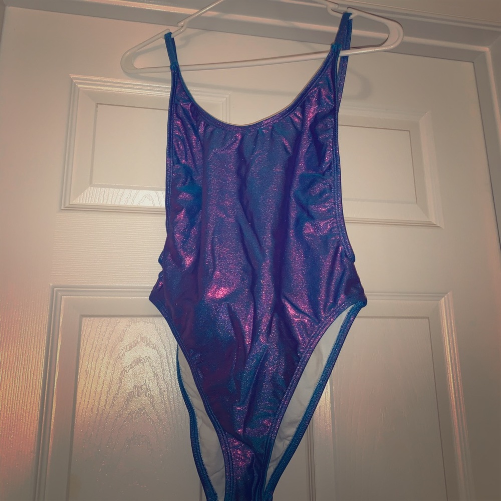 Fashion Nova ‘Baywatch’ Iridescent Bathing Suit